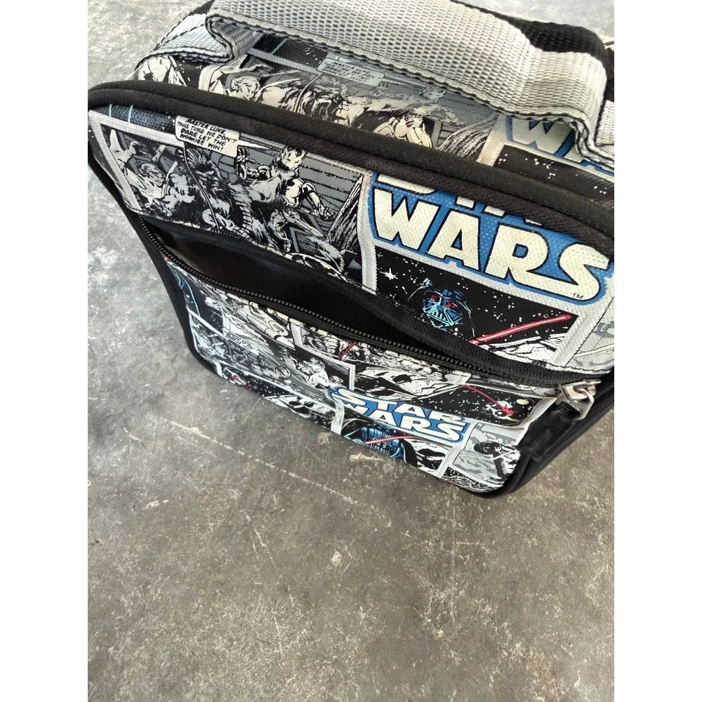 Pottery Barn Kids Star Wars Comic Book Mackenzie Insulated Lunch Bag Black Grey